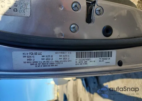 2015 Dodge Challenger Sxt z USA, uszkodzony, nr VIN 2C3CDZAG2FH839271